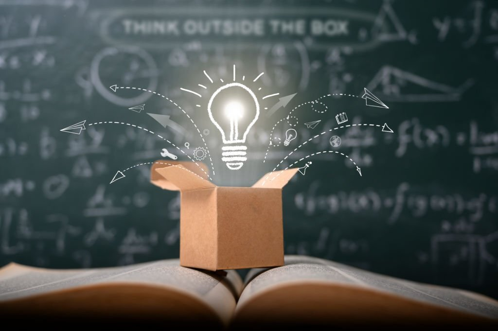 innovation, idea, think outside the box, words successful people use