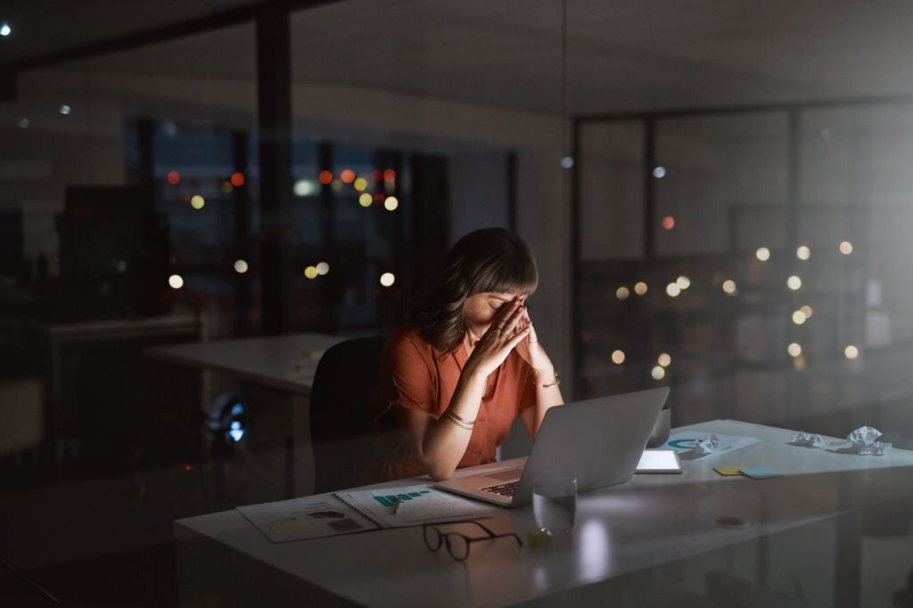 stress, exhaustion, mental health in workplace