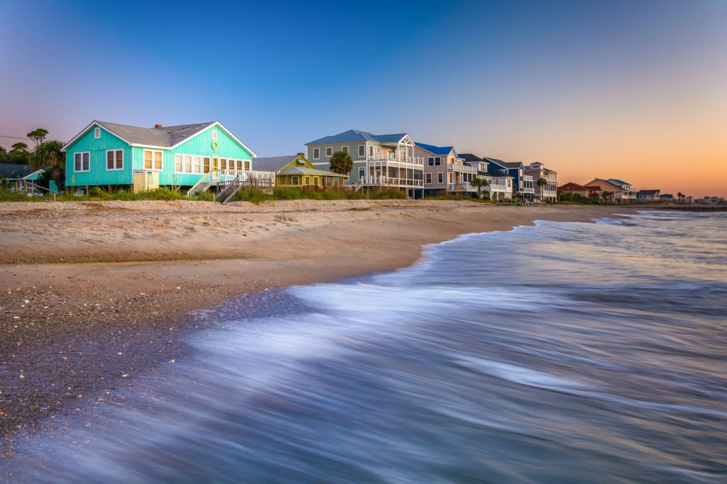 Edisto Beach South Carolina, beachfront houses