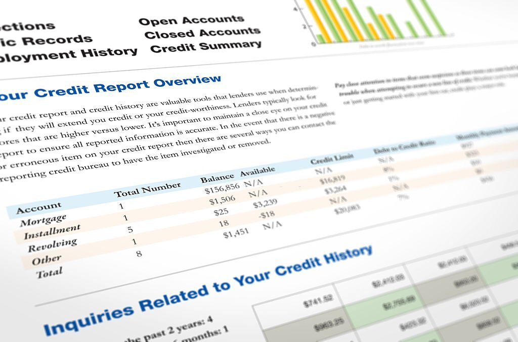 credit report, credit history