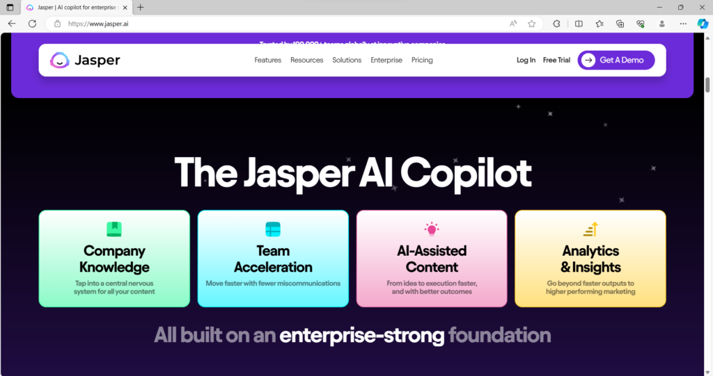 Jasper AI copilot, best marketing tools