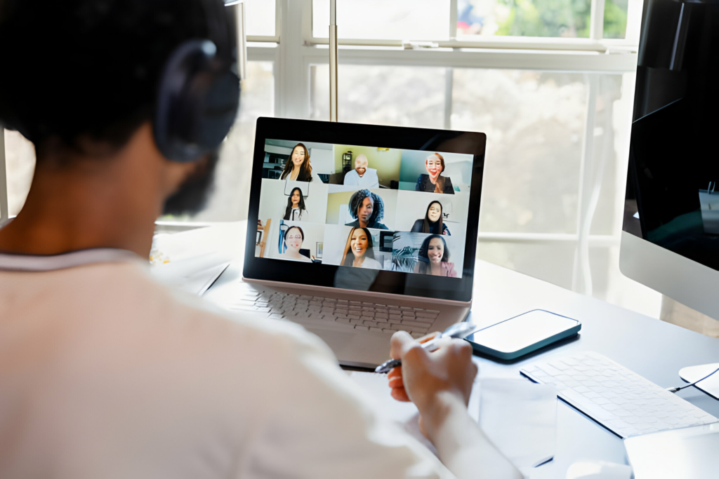 remote work meeting, videoconferencing