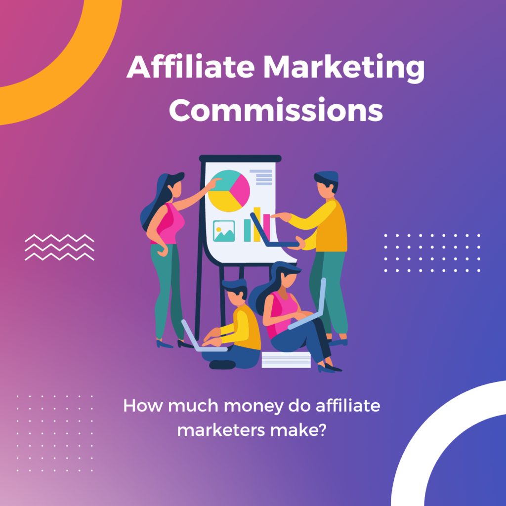 affiliate marketing commissions, how much money do you make with affiliate marketing