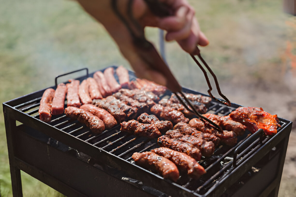 Bar B Q setup, barbecue grill